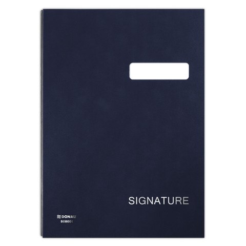 Teczka do podpisu DONAU, karton/PP, A4, 450gsm, 20-przegr., granatowa Teczka do podpisu DONAU, karton/PP, A4, 450gsm, 20-przegr., granatowa