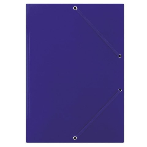 Teczka z gumką DONAU, karton, A4, 400gsm, 3-skrz., niebieska Teczka z gumką DONAU, karton, A4, 400gsm, 3-skrz., niebieska