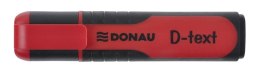 Zakreślacz fluorescencyjny DONAU D-Text, 1-5mm (linia), czerwony
