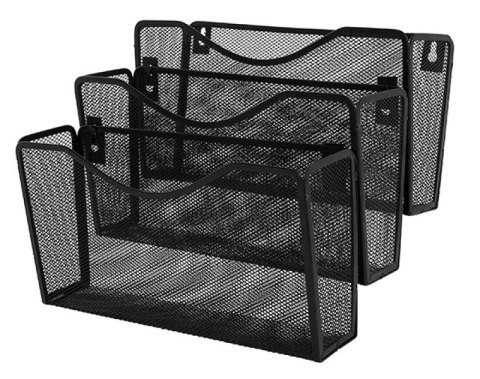 Zestaw naścienny Q-CONNECT Office Set, metalowy, 3 półki, czarny Zestaw naścienny Q-CONNECT Office Set, metalowy, 3 półki, czarny