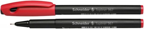 Cienkopis SCHNEIDER Topliner 967, 0,4 mm, czerwony Cienkopis SCHNEIDER Topliner 967, 0,4 mm, czerwony