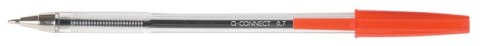 Długopis Q-CONNECT z wymiennym wkładem 0,7mm (linia), czerwony Długopis Q-CONNECT z wymiennym wkładem 0,7mm (linia), czerwony