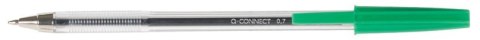 Długopis Q-CONNECT z wymiennym wkładem 0,7mm (linia), zielony Długopis Q-CONNECT z wymiennym wkładem 0,7mm (linia), zielony
