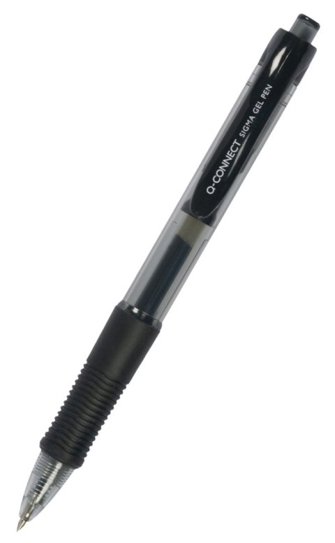 Długopis automatyczny żelowy Q-CONNECT 0,5mm (linia), czarny Długopis automatyczny żelowy Q-CONNECT 0,5mm (linia), czarny
