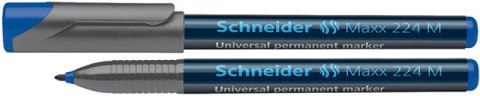 Foliopis permanentny SCHNEIDER Maxx 224, M, 1,0mm, niebieski Foliopis permanentny SCHNEIDER Maxx 224, M, 1,0mm, niebieski