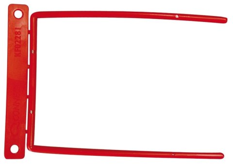 Klipsy archiwizacyjne Q-CONNECT D-Clip, grubość pliku max. 8cm, czerwony Klipsy archiwizacyjne Q-CONNECT D-Clip, grubość pliku max. 8cm, czerwony