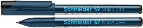 Marker do płyt CD/DVD SCHNEIDER Maxx 244, 0,7mm, czarny Marker do płyt CD/DVD SCHNEIDER Maxx 244, 0,7mm, czarny