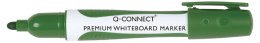 Marker do tablic Q-CONNECT Premium, gum. rękojeść, okrągły, 2-3mm (linia), zielony