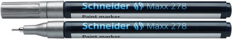 Marker olejowy SCHNEIDER Maxx 278, 0,8mm, srebrny Marker olejowy SCHNEIDER Maxx 278, 0,8mm, srebrny