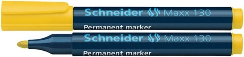 Marker permanentny SCHNEIDER Maxx 130, okrągły, 1-3mm, żółty Marker permanentny SCHNEIDER Maxx 130, okrągły, 1-3mm, żółty