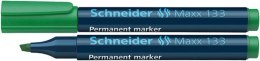 Marker permanentny SCHNEIDER Maxx 133, ścięty, 1-4mm, zielony