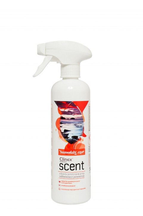 Odświeżacz powietrza CLINEX Scent Tasmański Czar, skoncentrowany, 500ml Odświeżacz powietrza CLINEX Scent Tasmański Czar, skoncentrowany, 500ml