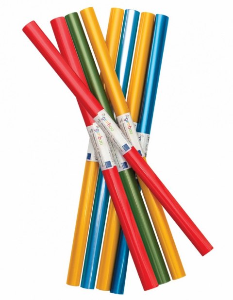 Okładka na książki GIMBOO w rolce, PP, 65mikr., 40x180cm, mix kolorów Okładka na książki GIMBOO w rolce, PP, 65mikr., 40x180cm, mix kolorów