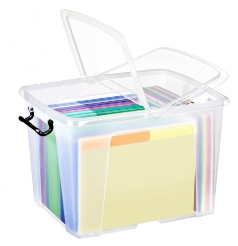 Pojemnik biurowy CEP Smartbox, 40l, transparentny Pojemnik biurowy CEP Smartbox, 40l, transparentny