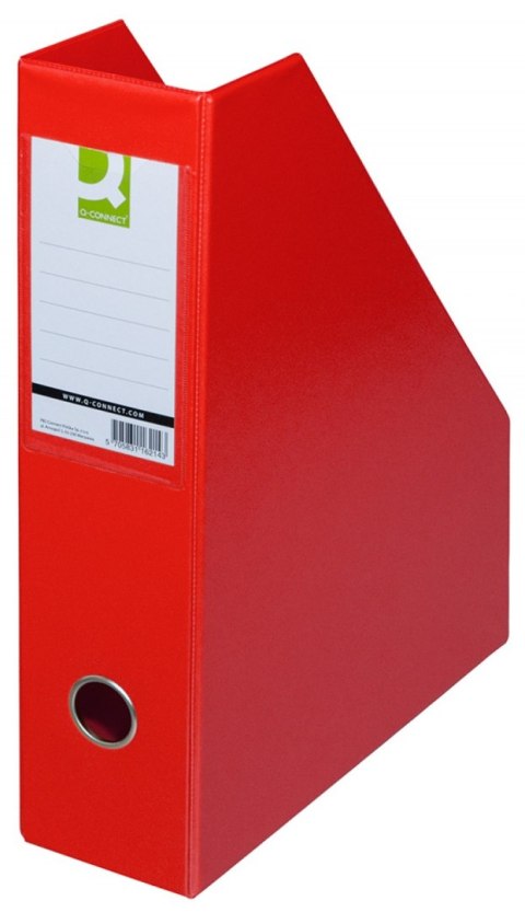 Pojemnik na dokumenty Q-CONNECT, PVC, A4/76, czerwony Pojemnik na dokumenty Q-CONNECT, PVC, A4/76, czerwony
