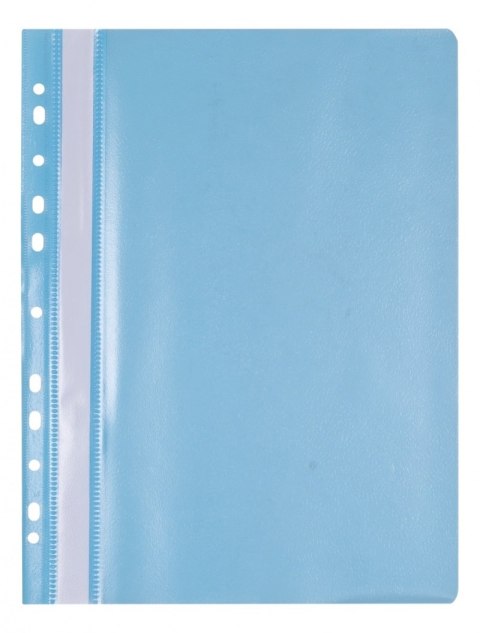 Skoroszyt OFFICE PRODUCTS, PP, A4, miękki, 100/170mikr., wpinany, jasnoniebieski