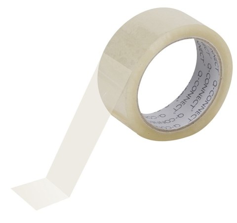 Taśma pakowa Q-CONNECT, 48mm, 50y, transparentna Taśma pakowa Q-CONNECT, 48mm, 50y, transparentna