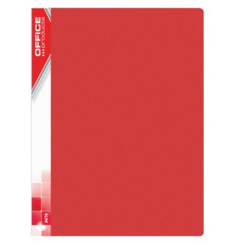 Teczka ofertowa OFFICE PRODUCTS, PP, A4, 620mikr., 20 koszulek, czerwona Teczka ofertowa OFFICE PRODUCTS, PP, A4, 620mikr., 20 koszulek, czerwona