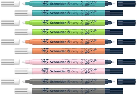 Wymazywacz do atramentu z cienkopisem SCHNEIDER Corry, mix kolorów Wymazywacz do atramentu z cienkopisem SCHNEIDER Corry, mix kolorów