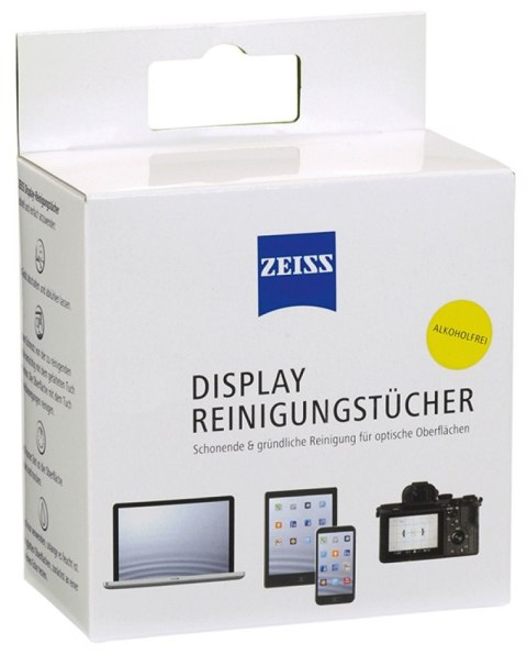 Chusteczki do czyszczenia ekranów, tabletów i laptopów ZEISS, 10 szt., białe Chusteczki do czyszczenia ekranów, tabletów i laptopów ZEISS, 10 szt., białe