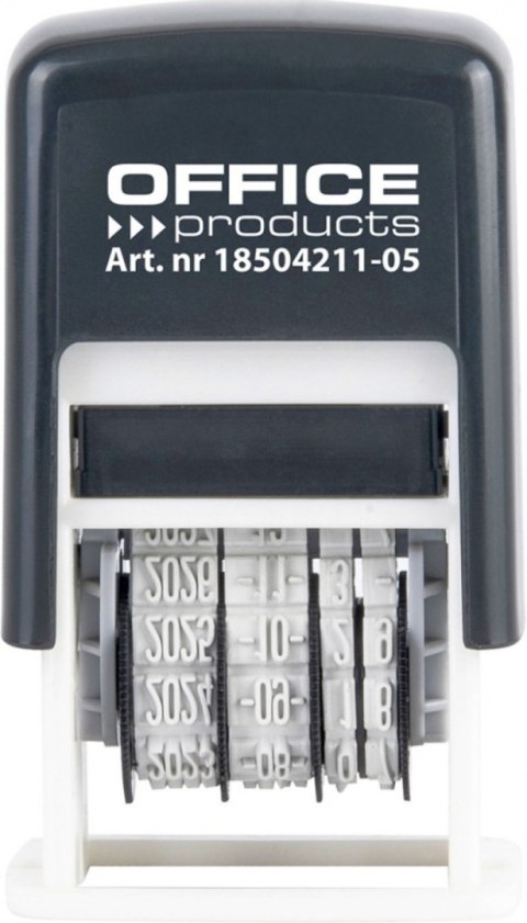 Datownik samotuszujący OFFICE PRODUCTS, z tuszem, ISO, RRRR-MM-DD, czarny Datownik samotuszujący OFFICE PRODUCTS, z tuszem, ISO, RRRR-MM-DD, czarny
