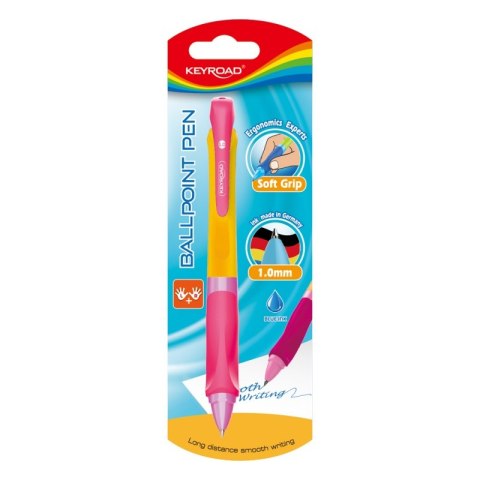 Długopis automatyczny KEYROAD SMOOZZY Writer, 1,0mm., blister, mix kolorów Długopis automatyczny KEYROAD SMOOZZY Writer, 1,0mm., blister, mix kolorów