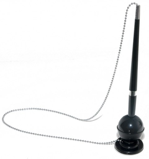 Długopis na metalowym łańcuszku OFFICE PRODUCTS, stojący, samoprzylepny, niebieski Długopis na metalowym łańcuszku OFFICE PRODUCTS, stojący, samoprzylepny, niebieski