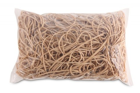 Gumki recepturki OFFICE PRODUCTS, średnica 130mm, 1,5x3mm, 60% kauczuku, 1000g, zgrzewka, naturalne Gumki recepturki OFFICE PRODUCTS, średnica 130mm, 1,5x3mm, 60% kauczuku, 1000g, zgrzewka, naturalne