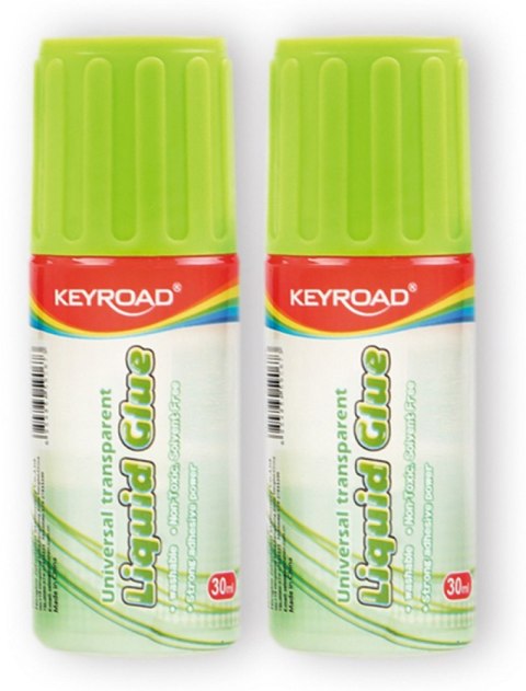 Klej w płynie KEYROAD, z gąbczastą końcówką, 30ml, pakowane na displayu Klej w płynie KEYROAD, z gąbczastą końcówką, 30ml, pakowane na displayu