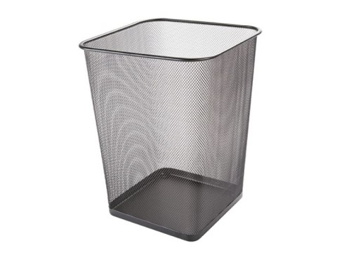 Kosz na śmieci Q-CONNECT Office Set, metalowy, 18l, czarny Kosz na śmieci Q-CONNECT Office Set, metalowy, 18l, czarny