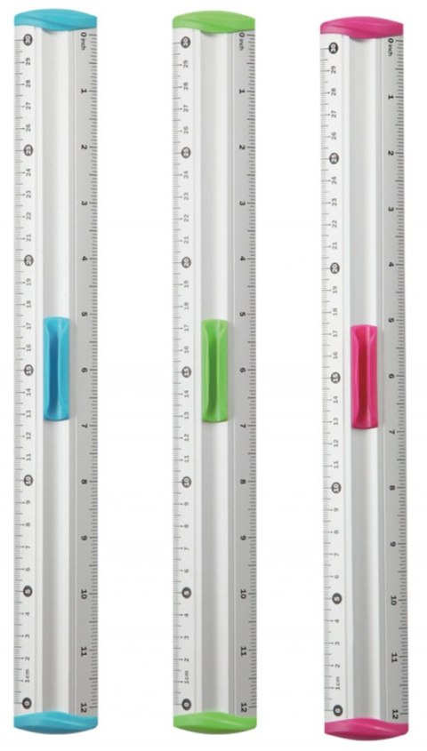 Linijka z uchwytem KEYROAD Measure Clip, 30 cm, pakowane w display, mix kolorów Linijka z uchwytem KEYROAD Measure Clip, 30 cm, pakowane w display, mix kolorów