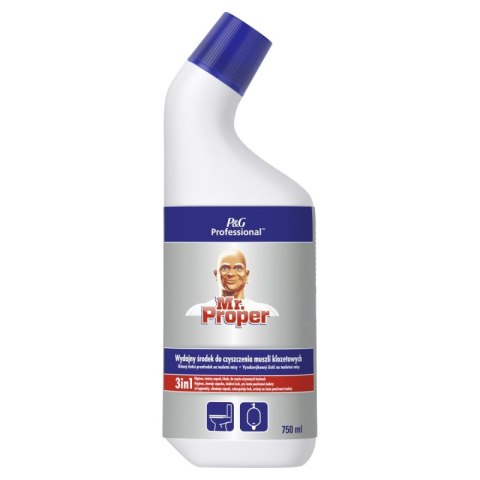 Płyn MR PROPER, profesjonalny, do mycia sanitariatów i łazienek, 750ml Płyn MR PROPER, profesjonalny, do mycia sanitariatów i łazienek, 750ml