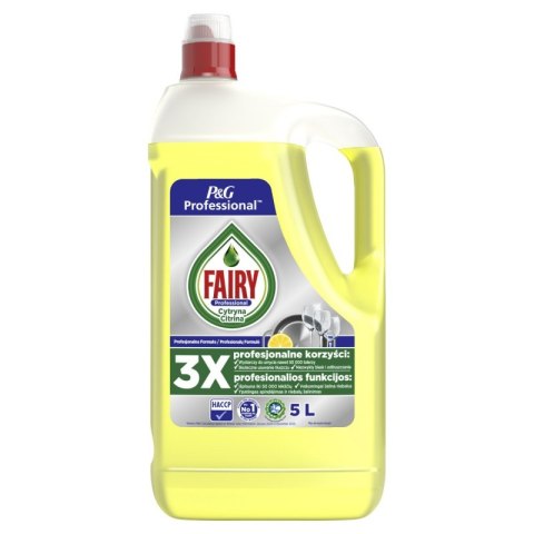 Płyn do mycia naczyń FAIRY Lemon, profesjonalny, 5l Płyn do mycia naczyń FAIRY Lemon, profesjonalny, 5l