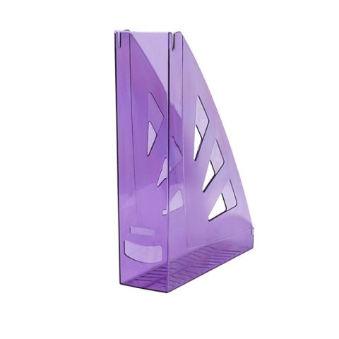 Pojemnik na dokumenty OFFICE PRODUCTS, ażurowy, A4, transparentny fioletowy Pojemnik na dokumenty OFFICE PRODUCTS, ażurowy, A4, transparentny fioletowy