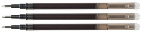 Wkład do długopisu wymazywalnego Q-CONNECT, 1,0mm, 3szt., zawieszka, czarny Wkład do długopisu wymazywalnego Q-CONNECT, 1,0mm, 3szt., zawieszka, czarny