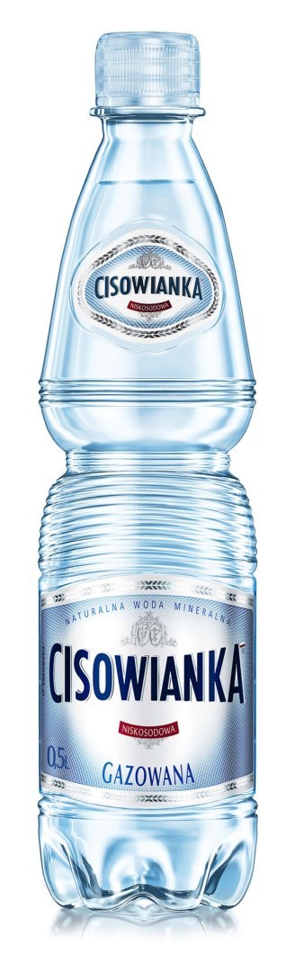 Woda CISOWIANKA, gazowana, butelka plastikowa, 0,5l Woda CISOWIANKA, gazowana, butelka plastikowa, 0,5l