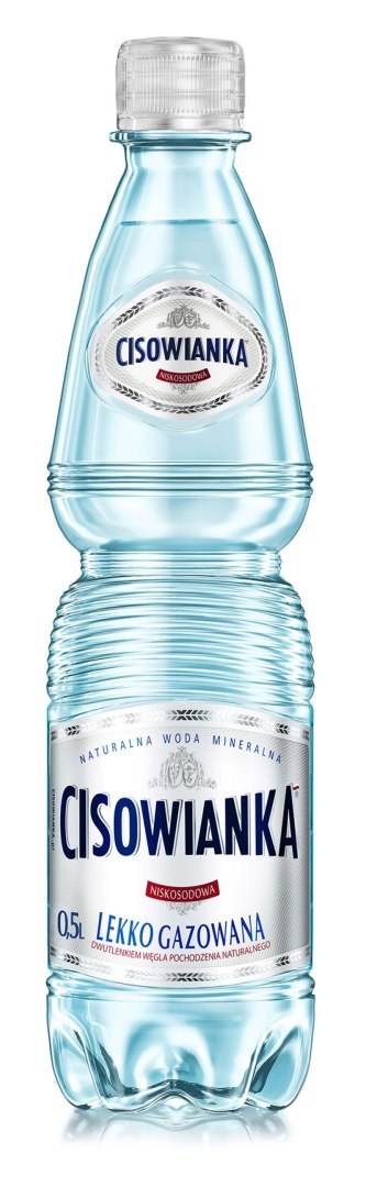 Woda CISOWIANKA, lekko gazowana, butelka plastikowa, 0,5l Woda CISOWIANKA, lekko gazowana, butelka plastikowa, 0,5l