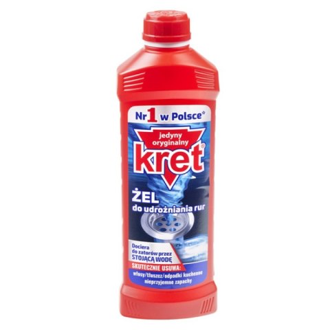 Żel do udrażniania rur KRET, 500ml Żel do udrażniania rur KRET, 500ml