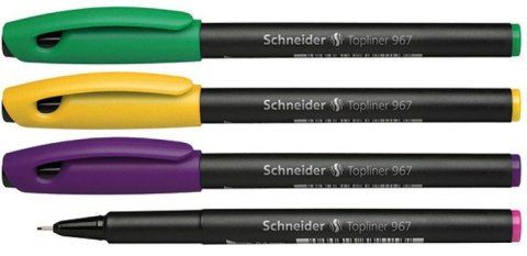 Zestaw cienkopisów SCHNEIDER Topliner 967, 0,4 mm, zawieszka, mix kolorów Zestaw cienkopisów SCHNEIDER Topliner 967, 0,4 mm, zawieszka, mix kolorów