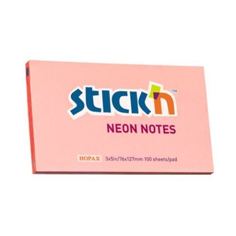 Bloczek STICKN 127x76mm różowy neonowy 100k 21170 STICKN Bloczek STICKN 127x76mm różowy neonowy 100k 21170 STICKN