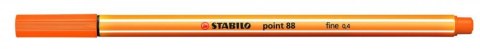 Cienkopis STABILO point 88/54 0.4mm pomarańczowy Cienkopis STABILO point 88/54 0.4mm pomarańczowy