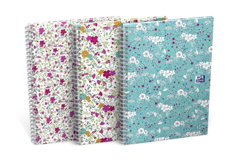 Kołonotatnik B5 60 kartek kratka/tagi Floral Oxford 400094955 Kołonotatnik B5 60 kartek kratka/tagi Floral Oxford 400094955
