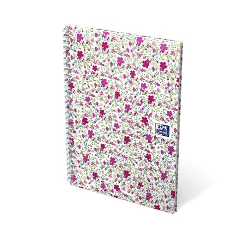 Kołonotatnik B5 60 kartek kratka/tagi Floral Oxford 400094955 Kołonotatnik B5 60 kartek kratka/tagi Floral Oxford 400094955