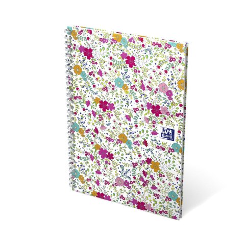 Kołonotatnik B5 60 kartek kratka/tagi Floral Oxford 400094955 Kołonotatnik B5 60 kartek kratka/tagi Floral Oxford 400094955