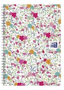 Kołonotatnik B5 60 kartek kratka/tagi Floral Oxford 400094955