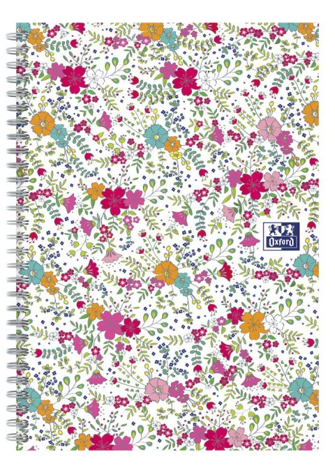 Kołonotatnik B5 60 kartek kratka/tagi Floral Oxford 400094955 Kołonotatnik B5 60 kartek kratka/tagi Floral Oxford 400094955