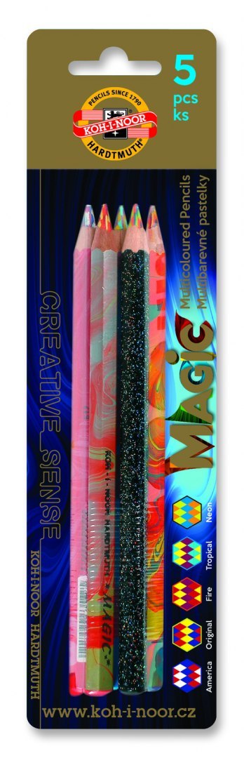 Kredka 3406 MAGIC GRUBA mix(5) blister Kredka 3406 MAGIC GRUBA mix(5) blister