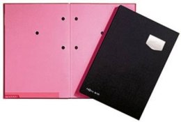 Teczka do podpisu DE LUXE, 10-cz., czarny, r óż przekł. P2410204 DURABLE (X) SALE