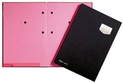 Teczka do podpisu DE LUXE, 10-cz., czarny, r óż przekł. P2410204 DURABLE (X) SALE