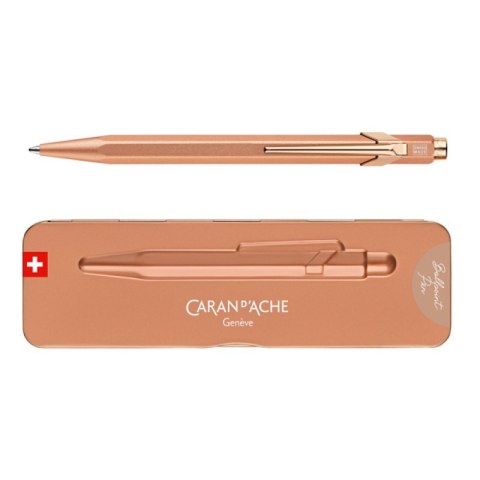Długopis CARAN D'ACHE 849 Brut Rose, M, w pudełku, różowe złoto Długopis CARAN D'ACHE 849 Brut Rose, M, w pudełku, różowe złoto